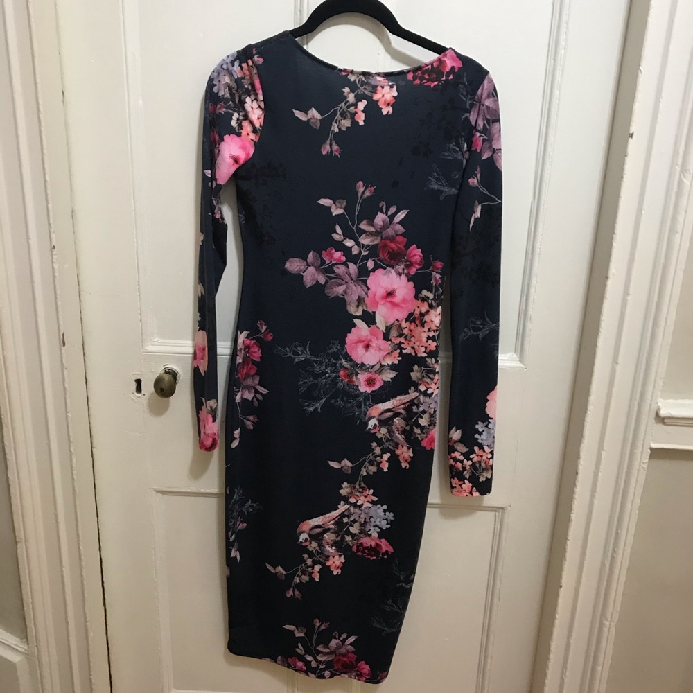 ASOS bodycon floral midi dress